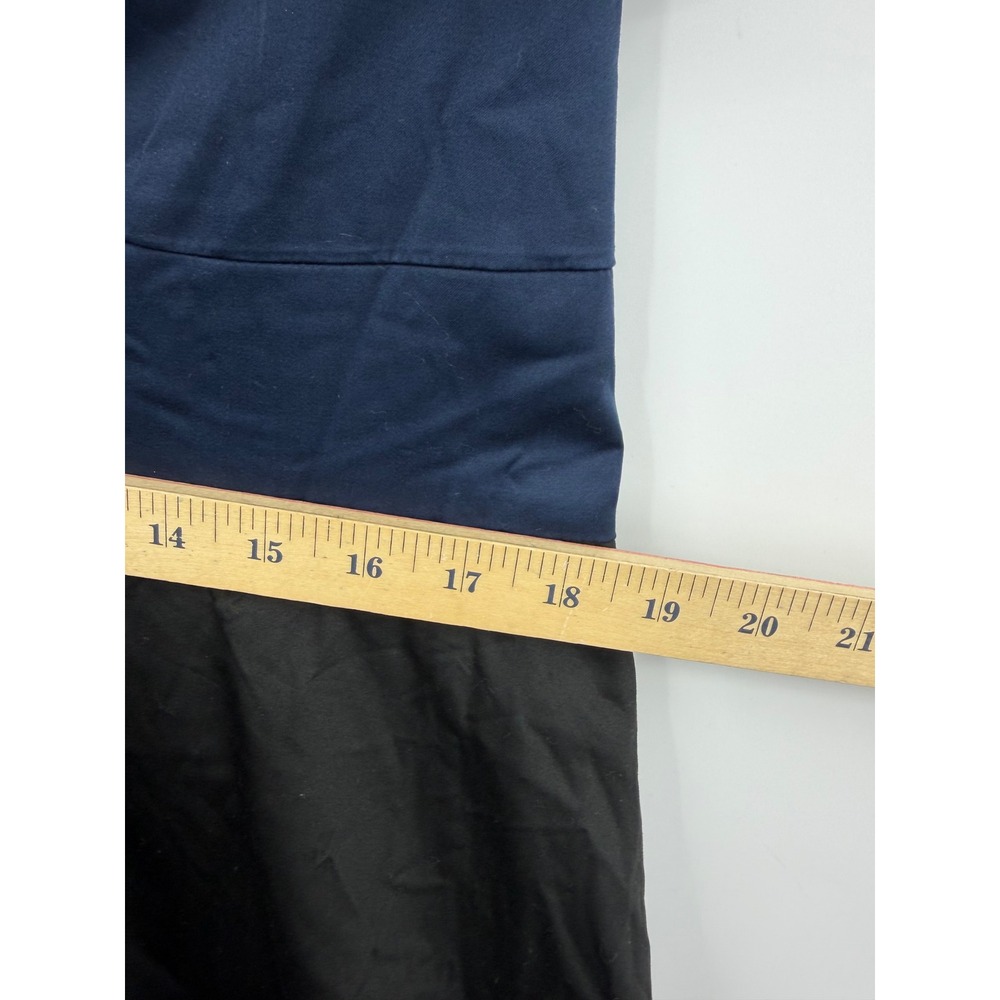Hutch Bow Front Strapless Maxi Dress Women 20W Navy Black Colorblock Ruffle Hem - Picture 12 of 12